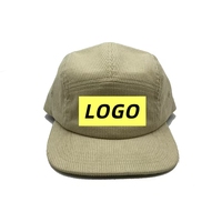 Gorras de Lona Personalizadas al por Mayor para Adultos, Ajustables, de 5 Paneles, con Estilo Deportivo Dobby y Serigrafía