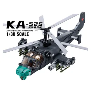 Sluban Building Block Toys B1138 KA-52S Helicopter Gunship 913PCS Bricks Compatible With Leading Brands Construction Kits