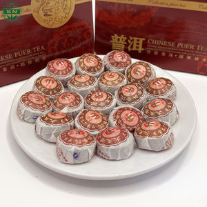 Thé Puer fermenté traditionnel chinois saveur <span class=keywords><strong>d</strong></span>'orge Mini Tuo barre de thé boîte-cadeau emballage spécialité de thé sain - Product Image 3