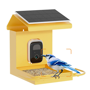 ที่ให้อาหารนก JH-Mech สำหรับกลางแจ้ง ป้องกันกระรอก รูปทรงสี่เหลี่ยม 5 ปอนด์ สีดำเคลือบผงเหล็กกล้าคาร์บอน - Product Image 1