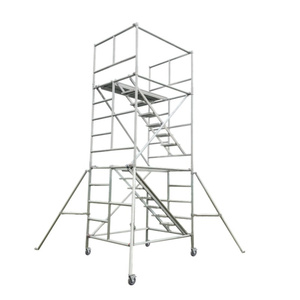 Tour d'échafaudage mobile pliable en aluminium, conçue pour un transport et une installation faciles - Product Image 1