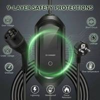 Nuevo Cargador Portátil Inteligente para Vehículos Eléctricos XTEVSE con Certificación CE, 3.5kW/7kW, Pantalla LCD, WIFI, APP, IP65, Resistente al Fuego, Cable de 5m, Corriente Ajustable