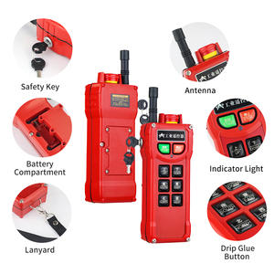 Güvenlik anahtarı ile endüstriyel DC12-36V vinç asansör için uzun mesafe 420 8 CH FSK 450-RF kablosuz uzaktan kumanda MHz tavan vinci - Product Image 4