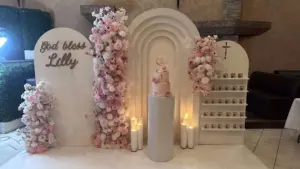 Commercio all'ingrosso decorazione di nozze candela di palma di sabbia di cera di soia granuli profumati candela naturale perlata