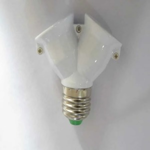 <span class=keywords><strong>2</strong></span> in <span class=keywords><strong>1</strong></span> Lampen fassung Lampen fassung Dual Double <span class=keywords><strong>2X</strong></span> E27 Sockel Sockel Extend Splitter Stecker Halogen Licht Lampe Kupfer Kontakt Adapter - Product Image 2