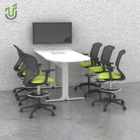 Tableau blanc moderne IULTRA Table de réunion effaçable à sec pour brainstorming matériau MDF pour meubles de bureau à domicile et à l'école