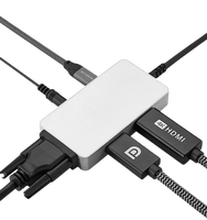 Hub USB-C 5 en 1, charge PD 100W, hub multi-ports, audio 3,5 mm, PD USB-C, connexion au projecteur et au moniteur