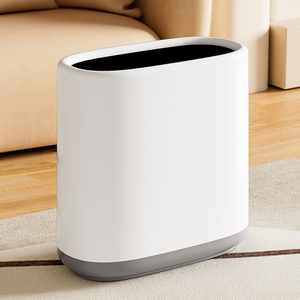 Cubo de basura delgado para baño, cocina, espacio estrecho, cesta de basura de plástico, <span class=keywords><strong>inodoro</strong></span>, superficie lisa, cubo de basura para <span class=keywords><strong>inodoro</strong></span>/espacio para cabecera - Product Image 3