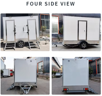 Toilettes VIP portables de haute qualité, remorque de salle de bain de luxe, salle de bain extérieure, remorque de voyage, fabriquée en panneaux sandwich