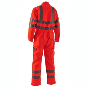 2024 Hot Sale Professional High Temperature Resistant Hi Vis Flame Resistant 1 Piece Overall Suit Workwear