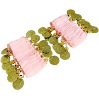 Bracelets de poignet et de cheville pour femmes et filles, accessoire de costume de danse du ventre pour Halloween