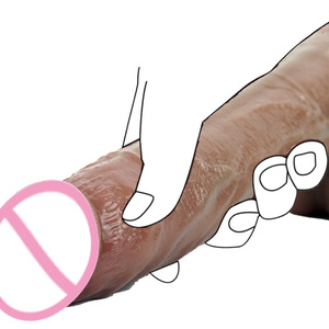 Dildo Realista con Textura Transparente <span class=keywords><strong>de</strong></span> Silicona, Pene Suave con Aspecto <span class=keywords><strong>de</strong></span> Piel Real para Parejas y Esposos - Product Image 1