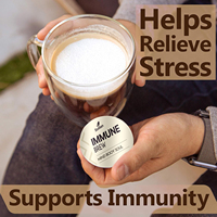 Capsules de café à infusion rapide et pratique, 8 super champignons, K-Cups, champignon crinière de lion, racine d'ashwagandha, soutien immunitaire, poudre pour adultes
