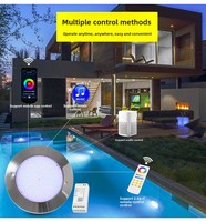 Lumière de piscine de jardin de villa extérieure, éclairage paysager basse tension, diode lumineuse sous-marine, lumière de fontaine LED RGB