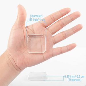 6 pièces clair carré le plus fort auto-adhésif maison mur porte poignée butée pour porte poignée garde porte pare-chocs <span class=keywords><strong>silencieux</strong></span> - Product Image 2