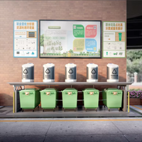 Station de collecte des déchets souterraine entièrement automatisée, système de conteneurs à déchets entièrement souterrains, personnalisable et station de collecte des déchets souterraine