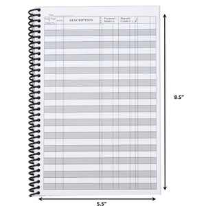The Superior Register T-Puppy Puppy Check and Debit Card Register Digital Printing Paper <b>Spiral</b> <b>Bound</b> <b>Notebook</b> for Pet Lovers - Product Image 2