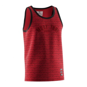 T-shirts et gilets d'entraînement de gym personnalisables avec logo, à la mode, par sublimation, pour Muay Thai et boxe, coupe oversize, vierges - Product Image 3