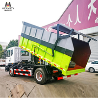 Camion de ramassage de déchets compressés scellés HEAVSTY 3950/4500, empattement 19 m³, boîte de vitesses manuelle, moteur diesel Euro 6 Dongfeng D9 4x2
