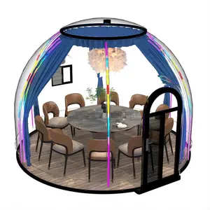 ホテルとキャンプ用のバブルハウス透明ドームテントポリカーボネート星空の空の部屋