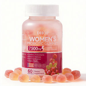 Formule de soutien pour les voies urinaires sous forme de gommes avec extrait de canneberge de force <span class=keywords><strong>clinique</strong></span> et 1 milliard d'UFC de probiotiques pour la santé des femmes - Product Image 1