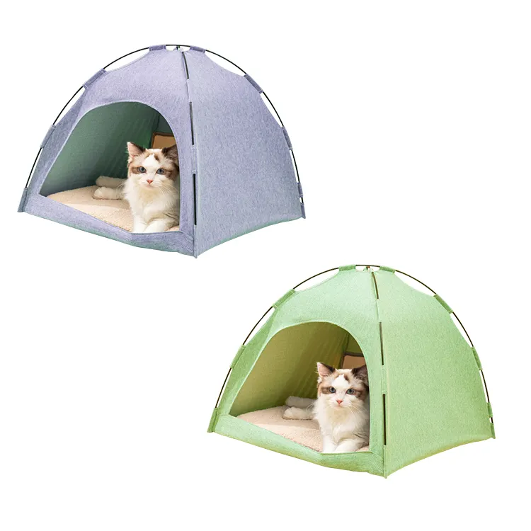 FamicheerBSCIシンプルな折りたたみ式ポップアップペットの犬と猫のキャンプテントベッド猫の家