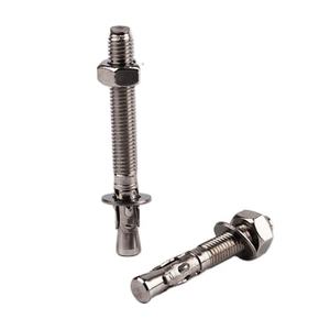 Quincaillerie de vente directe 304 Ancrage pour béton en acier inoxydable Boulons d'ancrage en coin de taille standard Fabricants de fixations - Product Image 1