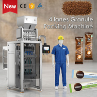 Automatic Multi lane Instant Coffee Sachet Packing Granule Multilane Stick Sachet Bag Coffee Granule Packaging Machine