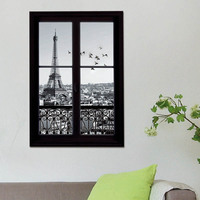 Autocollants muraux écologiques, autocollants muraux amovibles imperméables, autocollant mural 3d de la tour Eiffel, autocollants de décoration pour la maison, autocollant mural en Pvc