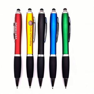 Promotional Custom logo Universal <b>Stylus</b> <b>Pen</b> Pencil for Soft Plastic Touch Screen 2 in 1 Plastic Ballpoint <b>Pen</b> - Product Image 2