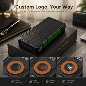 Kit Essentiel pour l'Extérieur : Batterie Externe 20000mAh avec 4 Câbles QYPB-485 – Chargeur Portable pour Randonnée, Camping, Coffret Cadeau - Product Image 2