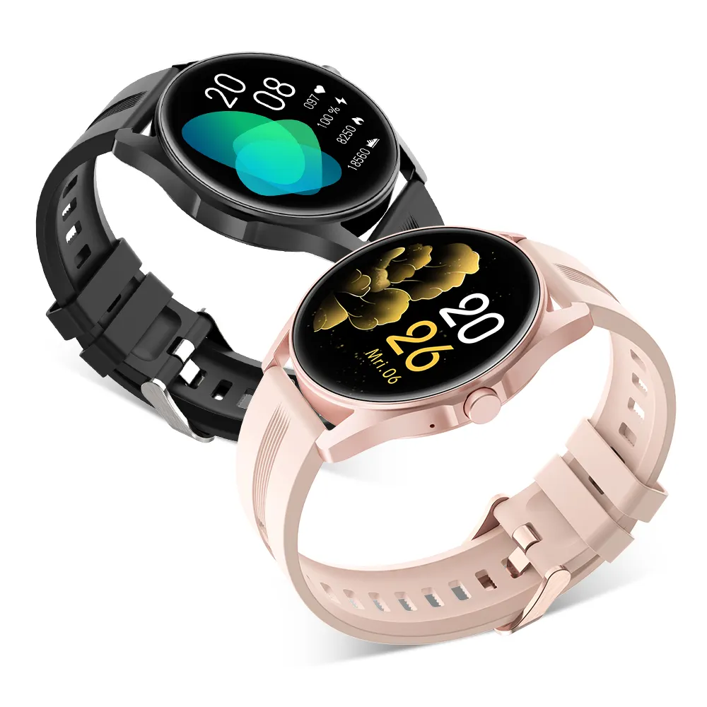Android Ios Smart Watch Ip68 Sos Reloj Inteligente Full Touch Horloge Voor Mannen Vrouwen Rtl8763ew Hongmeng Systeem Voor Vrouwen Mannen Horloge