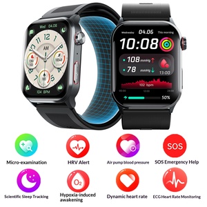 สมาร์ทวอทช์ F530 ตรวจวัดความดันโลหิต ตรวจคลื่นไฟฟ้าหัวใจ (ECG) ตรวจวัดอัตราการเต้นของหัวใจ ตรวจจับการนอนหลับ แจ้งเตือนเหตุฉุกเฉิน (SOS) ตรวจจับการล้ม ตรวจสุขภาพเบื้องต้น - Product Image 3