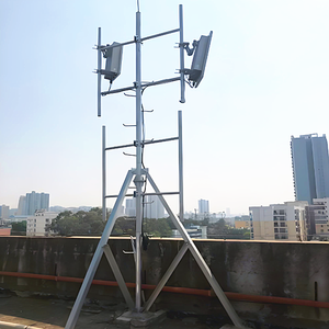 Supporto Regolabile per Montaggio Antenna in Acciaio Zincato, Staffa per Torre di Comunicazione - Product Image 1