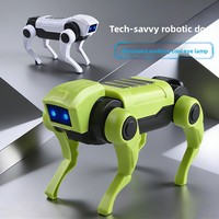 Robot chien bionique électrique pour l'éducation scientifique et l'expérimentation en mécanique, jouet éducatif pour enfants, jouet en plastique à assembler soi-même