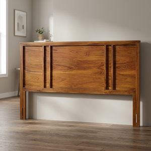Acacia Wood Rectangle <b>Panel</b> Bed <b>Headboard</b>-Eco-friendly Durable Handcrafted Outdoor Use Wholesale From Moradabad India - Product Image 2