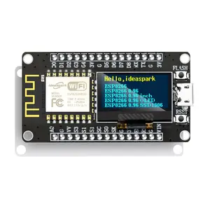 Papan pengembangan ESP8266 dengan peraga OLED 0.96, CH-340, modul WiFi ESP-12E, USB mikro UNTUK Arduino/micropon ESP8266