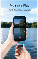Mini microphone sans fil pour créateurs de contenu, micro-cravate 2,4 G Plug-and-Play avec boîtier de charge pour enregistrement vidéo et interviews