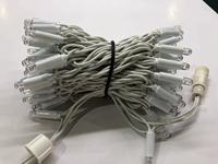 Lampu LED String Karet Bicolor 220V IP65 10m Putih dan Putih Hangat untuk Dekorasi Luar Ruangan
