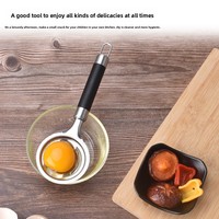 Séparateur de jaune d'oeuf en acier inoxydable séparateur de blanc d'oeuf en métal et outils de cuisson de cuisine vente en gros