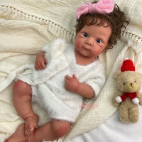 Poupées bébé Bettie de 20 pouces, faites à la main, en silicone souple, anatomiquement correctes, avec cheveux enracinés, réalistes, lavables, Muneca