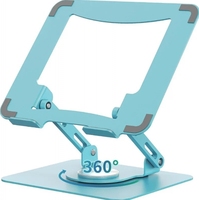 Support réglable en métal, support de refroidissement pour ordinateur portable rotatif à 360 degrés, support pliable pour ordinateur portable avec double ventilateur, autres étagères de rangement