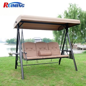 Silla Columpio para Interiores y Exteriores con Toldo, para Patio, 2 o 3 Plazas, <span class=keywords><strong>Reclinable</strong></span>, <span class=keywords><strong>Hamaca</strong></span> Colgante, para Jardín - Product Image 2