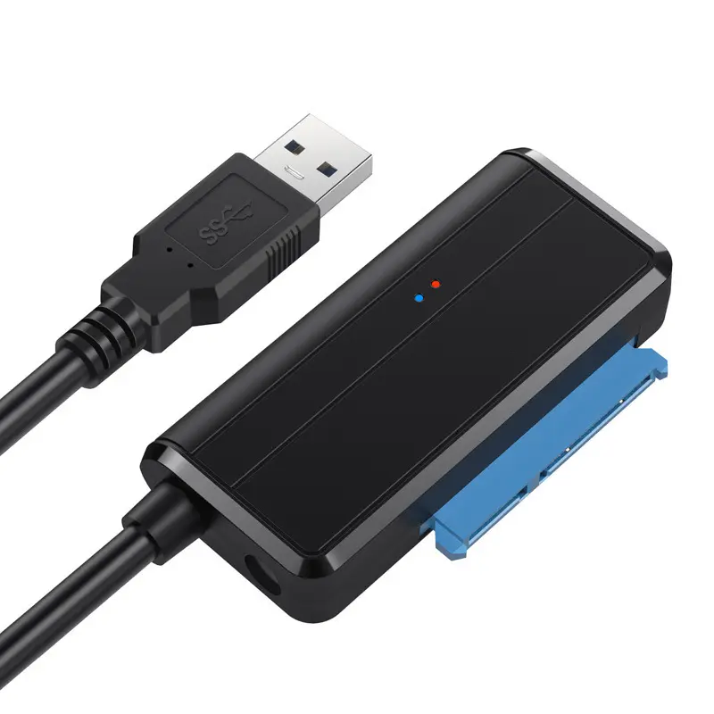 USB3.0 에서 SATA 3 USB 어댑터 케이블 지원 2.5 또는 3.5 인치 외부 SSD HDD 하드 드라이브 22 핀 SATA III 케이블