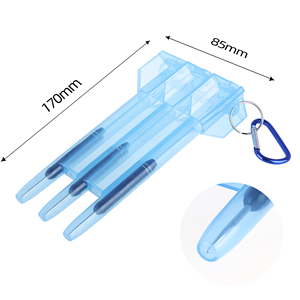 Portefeuille en plastique transparent, 11 couleurs au choix, adapté à la plupart des fléchettes, étui <span class=keywords><strong>de</strong></span> transport pour fléchettes - Product Image 4