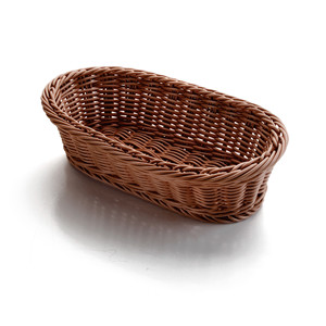 Cestino ovale per pane, contenitore rustico intrecciato per esposizione in panetteria - Product Image 1