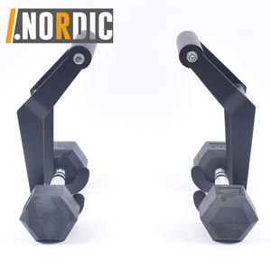 Ensemble de 2 poignées de marche d'agriculteur poignées de transport d'agriculteurs équipement d'exercice portable cibles fessiers veaux avec crochet d'haltère - Product Image 1