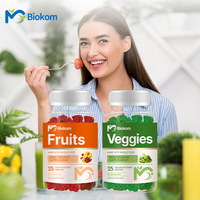 Gummies Super Veggie Fruit aux fruits et légumes, vitamines, fibres alimentaires, gummies aux légumes