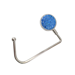 Gancho Metálico Plegable para Colgar Bolsos con Decoración de Cristal Verde, 6 cm de Diámetro, Resistente, para Actividades Promocionales - Product Image 5