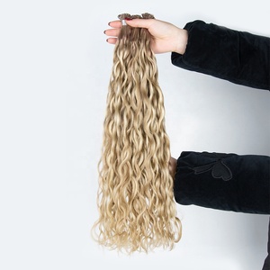 Extensioni di Capelli Umani 100% Remy Vergini, Cheratina Grezza, Ondulate, con Punta Piatta e a <span class=keywords><strong>K</strong></span>, Doppia Trama, Alta Qualità - Product Image 6